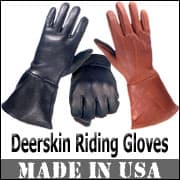 Chilhowee deerskin motorcycle gloves